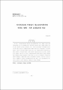 사이버공간의 익명성이 청소년언어폭력에 미치는 영향 : 기존 요인들과의 비교